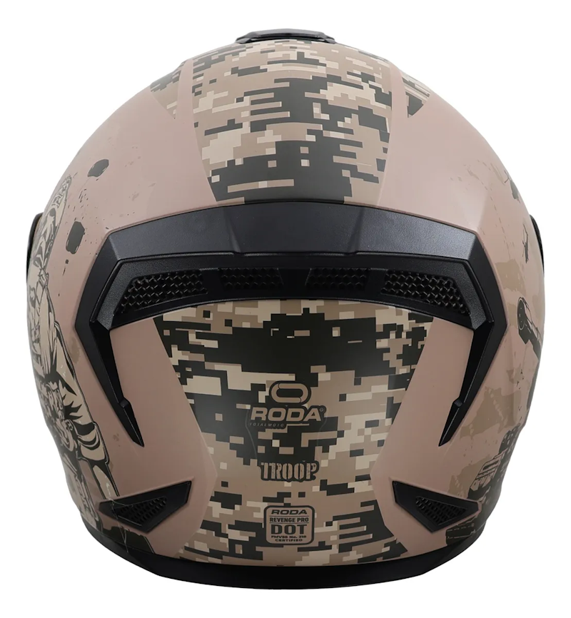 CASCO RODA REVENGE PRO TROOP TALLA MED ARENA MICA HUMO DOT