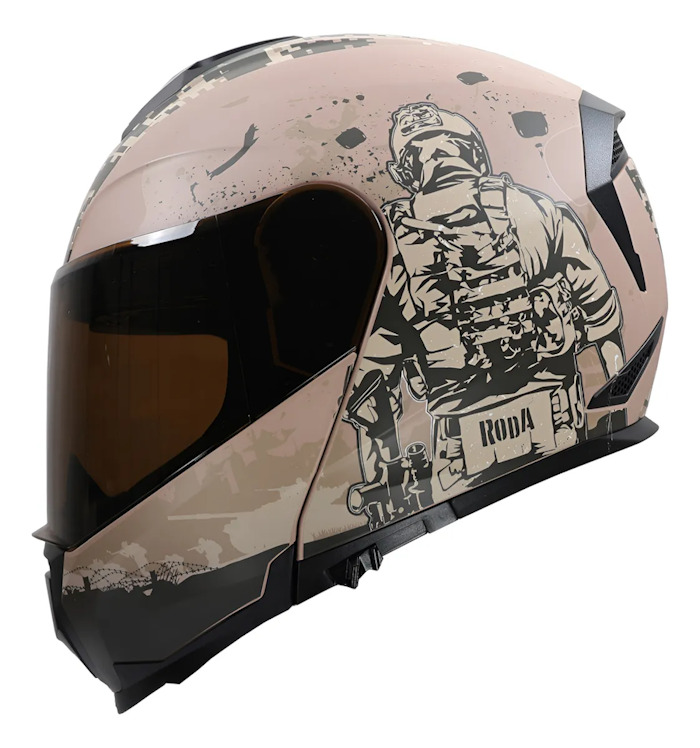 CASCO RODA REVENGE PRO TROOP TALLA XL ARENA MICA HUMO DOT
