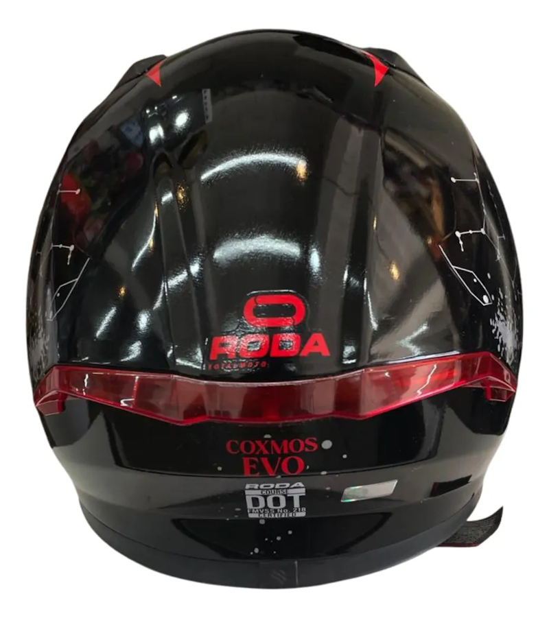 CASCO RODA COURSE COSMOS EVO XL ROJO CERRADO MICA HUMO CERT. DOT