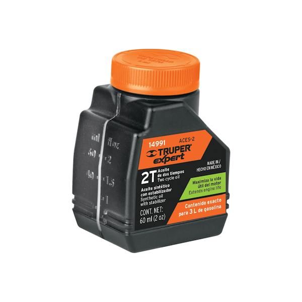 ACEITE SINTETICO PARA MOTOR DE 2 TIEMPOS, 60 ML TRUPER