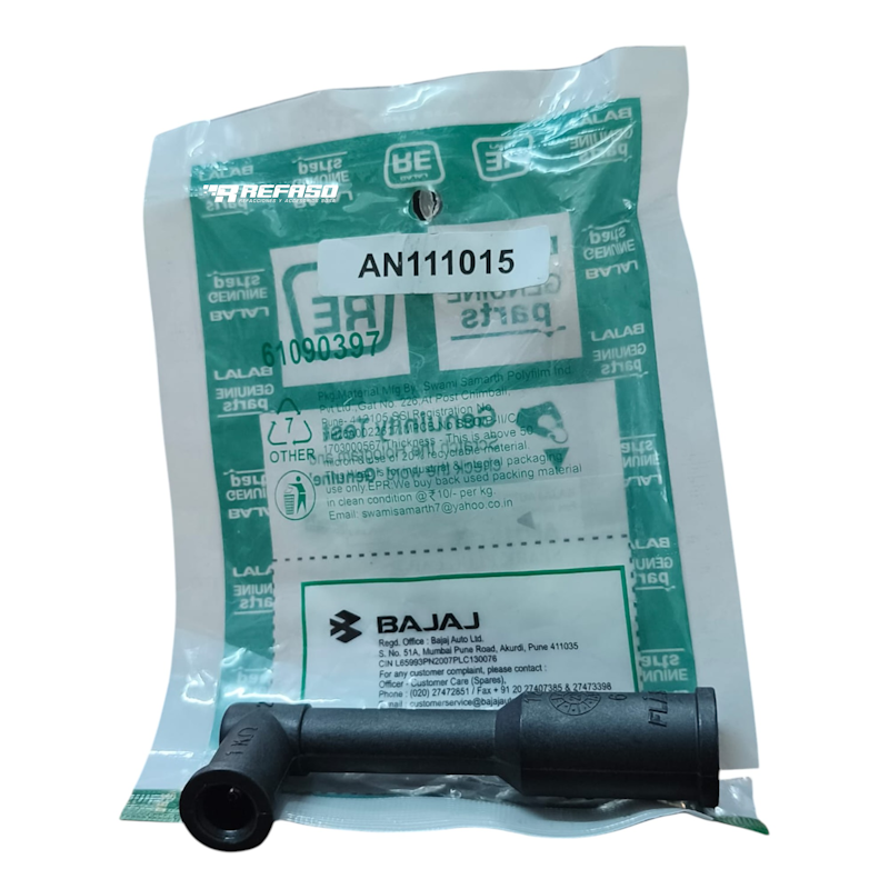 CAPUCHON DE BUJIA DERECHO BAJAJ RE205 - PULSAR NS150 - NS160 - NS200 - RS200 - AS200 - DOMINAR 400