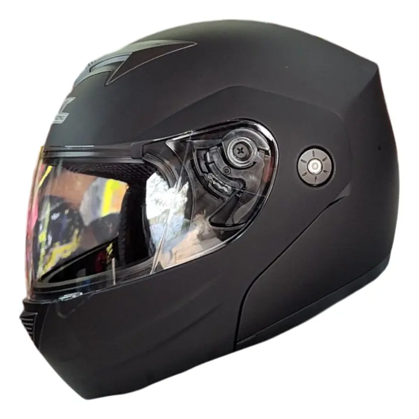 CASCO ABATIBLE IRON RACING NEGRO MATE TALLA L IR-108 DOT