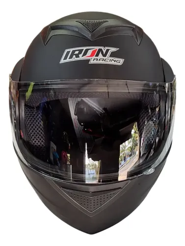 CASCO ABATIBLE IRON RACING NEGRO MATE TALLA XL IR-108 DOT