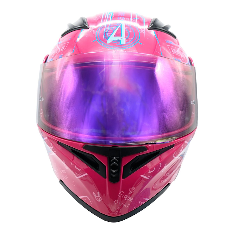 CASCO ABATIBLE A-HELMET SEXY GAMER TALLA XL VISOR REVO CERT. DOT