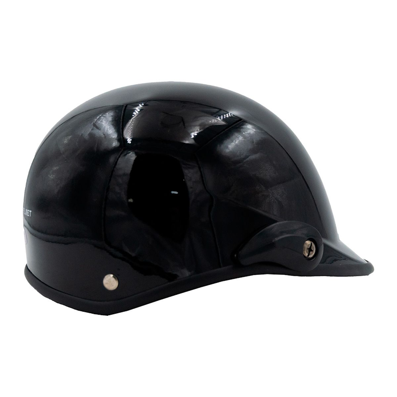 CASCO CACHUCHA ADULTO BLACK OBSIDIAN NEGRO BRILLANTE TALLA L