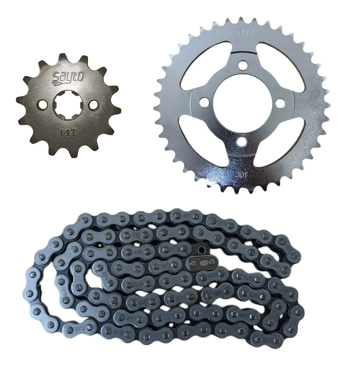 KIT ENGRANES Y CADENA C90 SAYTO (39 X 14, 420X98L)