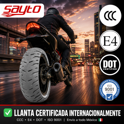 LLANTA SAYTO 130/70-17 6PR TL USO S/CAMARA (UB2208)